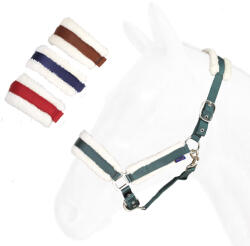 DASLÖ Ló kantár szintetikus báránybőr béléssel és nikkel csatokkal Daslö nagyló zöld