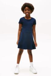 Tommy Hilfiger gyerek pamutruha sötétkék, mini, egyenes, KG0KG08487 - sötétkék 128