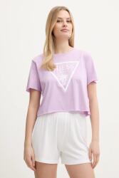 Guess pamut póló lila - lila XS