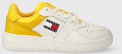 Tommy Hilfiger bőr sportcipő TJW RETRO BASKET ESS sárga, EN0EN02505 - sárga Női 40
