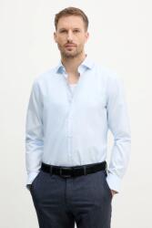 HUGO BOSS pamut ing férfi, galléros, slim, 50539099 - kék 39