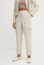 Liu Jo nadrág női, bézs, magas derekú egyenes, TA5102 TS923 - bézs M