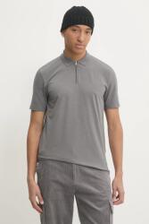 HUGO poló szürke, férfi, sima - szürke S