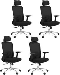 Mercury 4PACK Ergonomikus irodai szék ASPEN fekete (4 db)