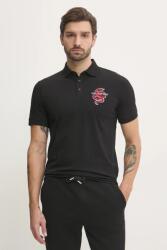 Karl Lagerfeld pamut póló - fekete M - answear - 31 990 Ft