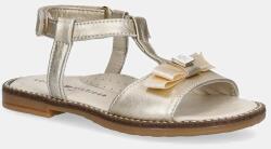 Tommy Hilfiger gyerekszandál bőrből - arany 27