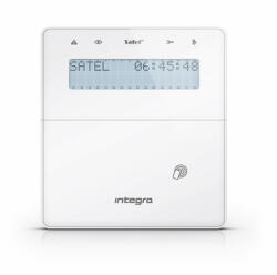 Satel INT-KWRL2-W Vezeték nélküli LCD kezelő INTEGRA központokhoz, kártyaolvasóval és lenyíló billentyűzetvédővel