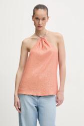 HUGO BOSS felső narancssárga, női, mintás, 50537010 - narancssárga 38