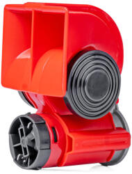 Amio Autó kürt, 12V piros, két tónusú, kompresszorral - AMIO