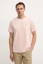Guess pamut póló rózsaszín, férfi, sima, M4YI0A KCCM1 - rózsaszín L