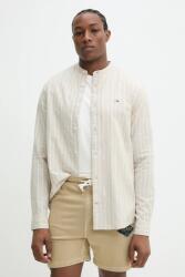 Tommy Hilfiger lenvászon ing - bézs M - answear - 23 990 Ft