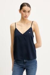 Tommy Hilfiger felső sötétkék, női, sima, DW0DW20604 - sötétkék M