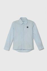 Calvin Klein Jeans gyerek ing pamutból - kék 152