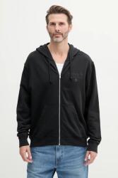 Tommy Hilfiger pamut melegítőfelső fekete, férfi, nyomott mintás, kapucnis, DM0DM20835 - fekete M