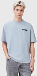 AllSaints pamut póló REDACT SS CREW - kék M