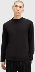AllSaints pamut melegítőfelső NERO fekete, férfi, sima, M038JB - fekete L