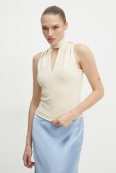 GUESS felső FANNIE bézs, női, sima, W5RP05 KCBO2 - bézs M