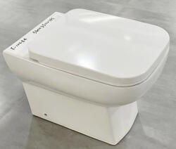 Eros ES CLASSIC - padlón álló WC - ülőkével komplett - perem nélküli öblítés - alsó/ hátsó kifolyású (E-1048G) - globalvivamarket