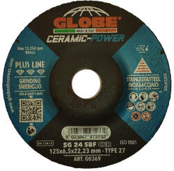  GLOBE 125x6.5mm csiszolókorong (kerámia) (G0369)