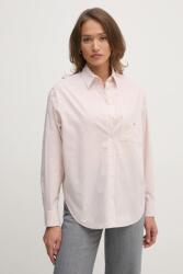Calvin Klein pamut ing női, galléros, piros, relaxed, J20J224436 - rózsaszín M