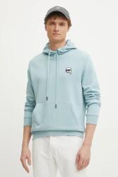 KARL LAGERFELD felső türkiz, férfi, nyomott mintás, kapucnis, 551900.705711 - türkiz M