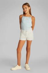 Calvin Klein Jeans gyerek farmer rövidnadrág - fehér 128