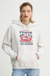 Levi's felső szürke, női, nyomott mintás, kapucnis, A8801 - szürke M