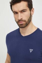 Guess t-shirt 2 db CALEB sötétkék, férfi, nyomott mintás, U97G03 KCD31 - sötétkék XXL