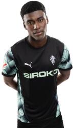 PUMA Men & Women Football Hivatalos Puma felnőtt Real Sporting labdarúgó mez Real fekete|zöld