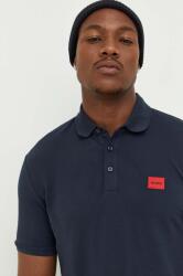 HUGO pamut póló nyomott mintás - sötétkék S - answear - 26 990 Ft