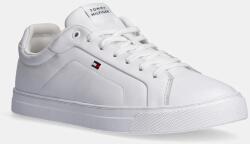 Tommy Hilfiger bőr sportcipő ICON COURT LTH FLAG ESS - fehér Férfi 46