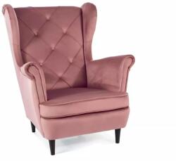 SIGNAL MEBLE Fotel LADY VELVET / rózsaszín (LADYV52)