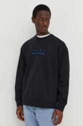 Levi's pamut melegítőfelső fekete, férfi, nyomott mintás - fekete L - answear - 29 990 Ft