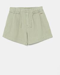 Guess gyerek rövidnadrág vászonkeverékből - zöld 158-166
