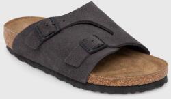 Birkenstock papucs velúrból Zürich szürke, női, 1028547 - szürke Női 41