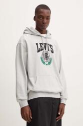 Levi's pamut melegítőfelső szürke, férfi, melange, kapucnis - szürke M - answear - 25 990 Ft