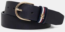 Tommy Hilfiger bőr öv sötétkék, női, AW0AW16835 - sötétkék 75