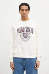 Tommy Hilfiger pamut melegítőfelső bézs, férfi, nyomott mintás, DM0DM20640 - bézs XL