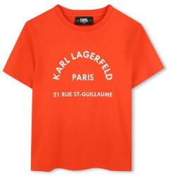 KARL LAGERFELD gyerek pamut póló - narancssárga 162 - answear - 15 990 Ft