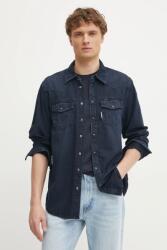 KARL LAGERFELD farmering férfi, galléros, sötétkék, regular, 551851.605901 - sötétkék S