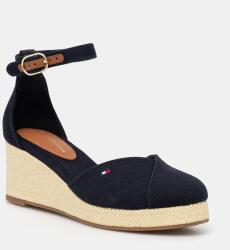 Tommy Hilfiger espadrilles FLAG CLOSED TOE MID WEDGE ESPAD sötétkék, FW0FW08657 - sötétkék Női 41