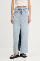 Tommy Jeans szoknya maxi, egyenes, DW0DW21419 - kék 28