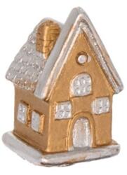 Dekoráció ház, poly, 2, 1x2x3, 4cm, arany/ezüst 4db/csomag (LR21B-0238)