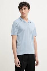 HUGO pamut póló - kék M - answear - 26 990 Ft