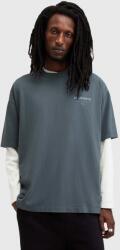 AllSaints pamut póló UNDERGROUND - kék XXL - answear - 29 990 Ft
