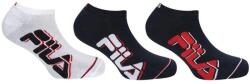 Fila 3-as csomag sneaker zokni fehér-tengerészkék 39-42 fehér|kék