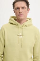 Calvin Klein felső zöld, férfi, nyomott mintás, kapucnis, J30J325629 - zöld XL