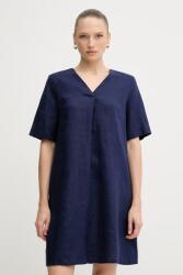 Benetton vászon ruha - sötétkék M - answear - 20 990 Ft