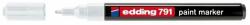 edding Marker cu vopsea, varf 1-2 mm, alb, EDDING 791 (ED7910)