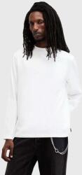AllSaints pamut melegítőfelső NERO fehér, férfi, sima, M038JB - fehér M